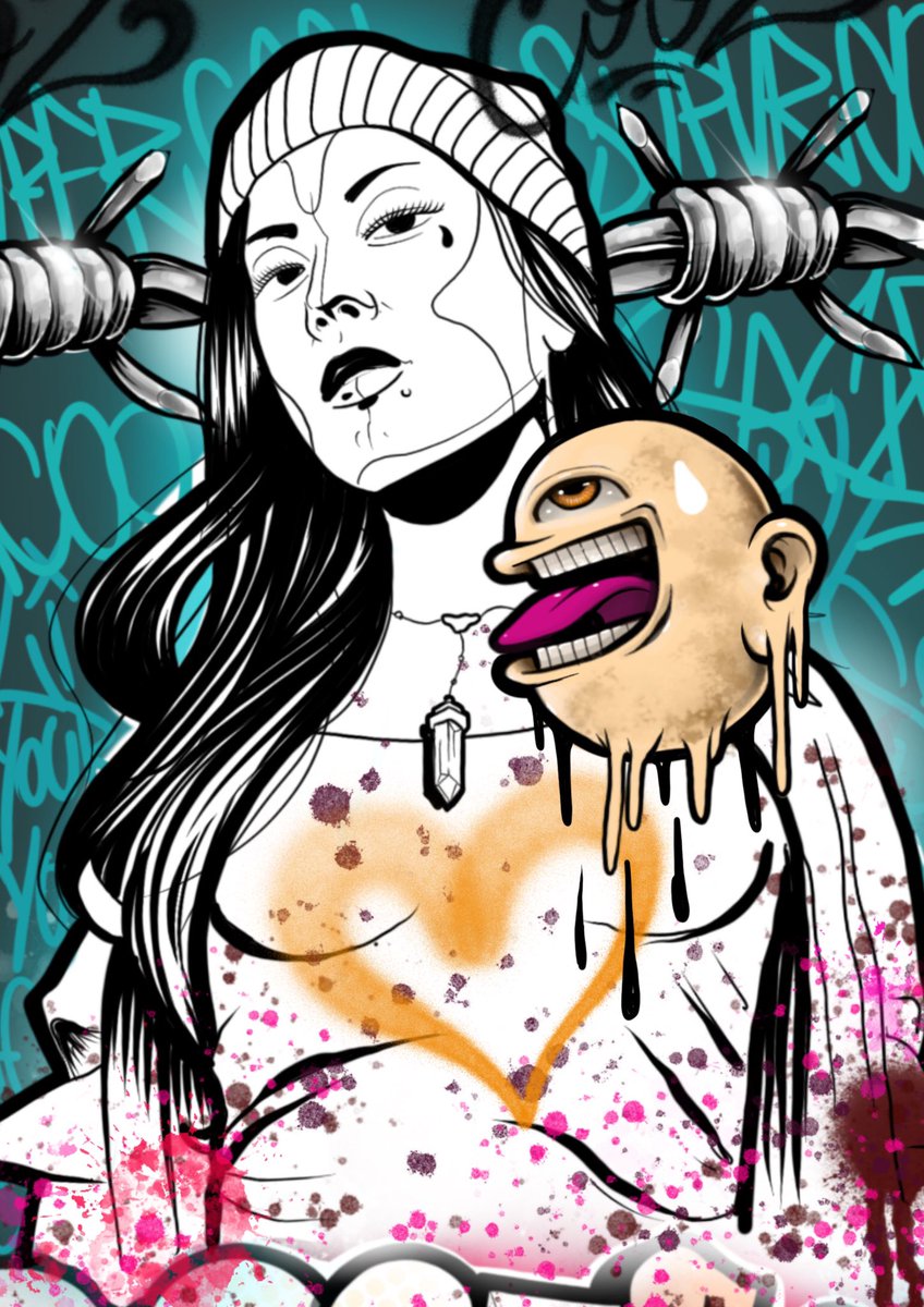 SacoolArt's tweet photo. My first NFT on @hicetnunc2000
✨🎨 Str33t girl5 🎨✨
Available 8/10 - 0.1 Tz
https://t.co/vA0xQ78Cra
@onhicetnunc
#hicetnunc #nft #oBRjkt #hencomunity #nftcollector #NFTcomunity #ilustration #cryptoart #graffiti https://t.co/9DCJGzRIv2