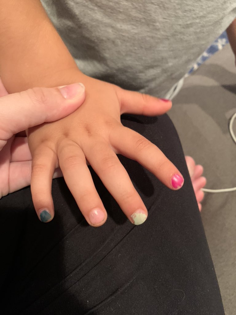 cpiccerilli's tweet photo. @holotaco @nailogical My three year old son insisted HE be the first to get a fall collection manicure #nailpolishisforeveryone https://t.co/6aQ5MLHUAo