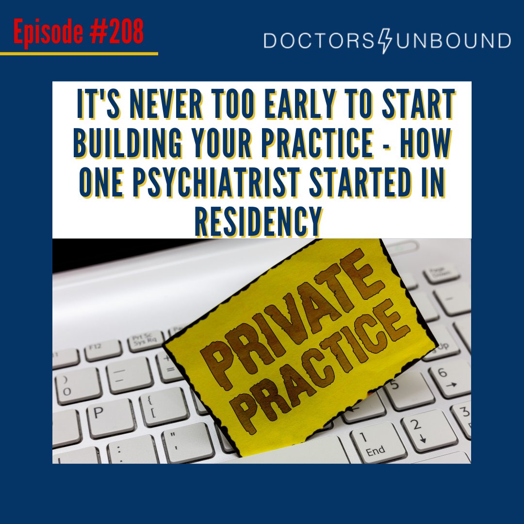 Do you know what a concierge level of psychiatry service looks like?

Want to know more about building a private practice while you are still in training?

Click the link to hear Dr. Brook Choulet goes over all of this and more!  doctorsunbound.com/podcast/its-ne…