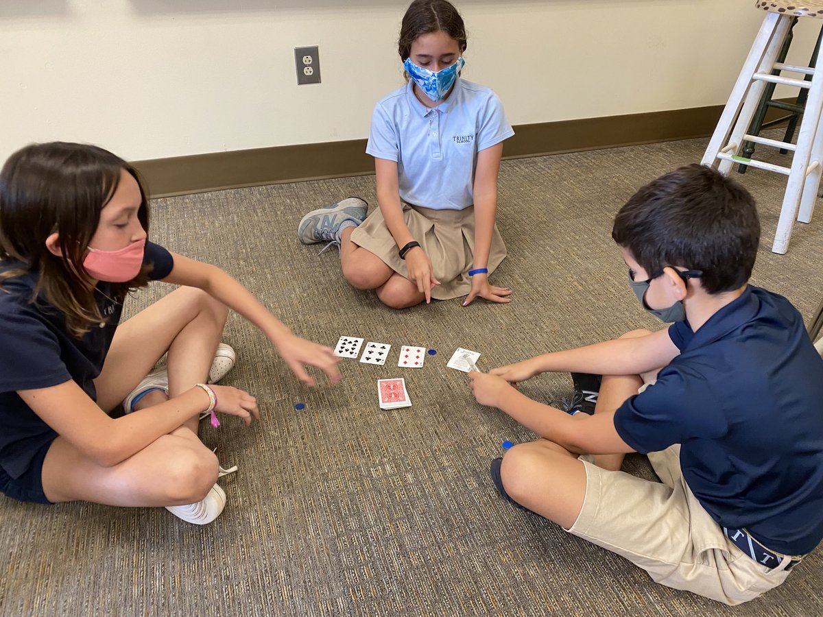 EylesMath's tweet image. Learning through math games for the win! @trinitymath5 #trinitylearns