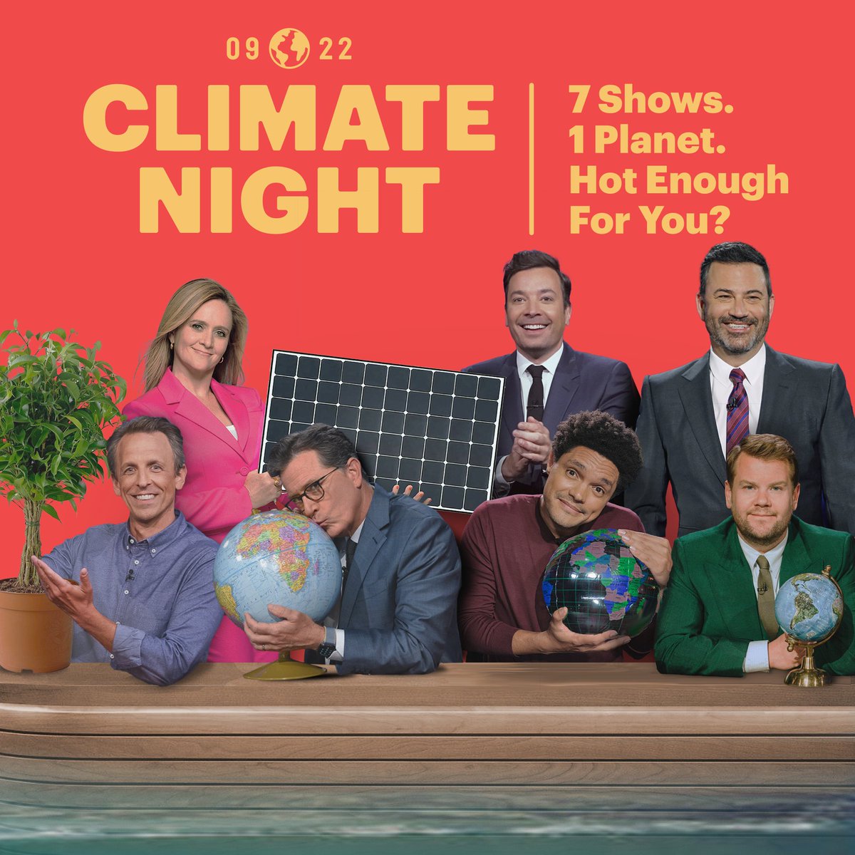 In honor of #ClimateNight, I've written this tweet using only recycled letters.