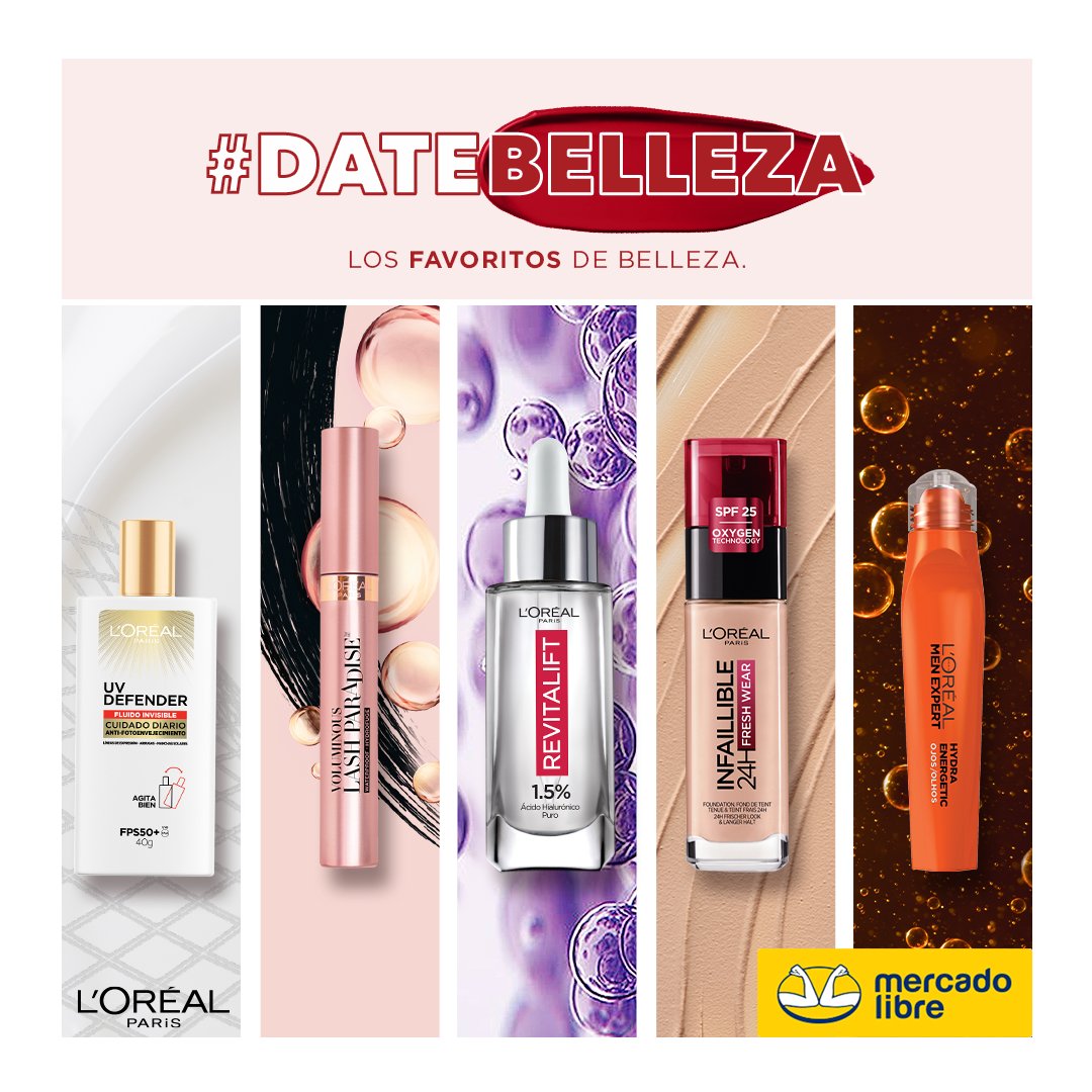 #DateBelleza con tus productos favoritos en Mercado Libre 🏷️ bit.ly/3CS1FPd