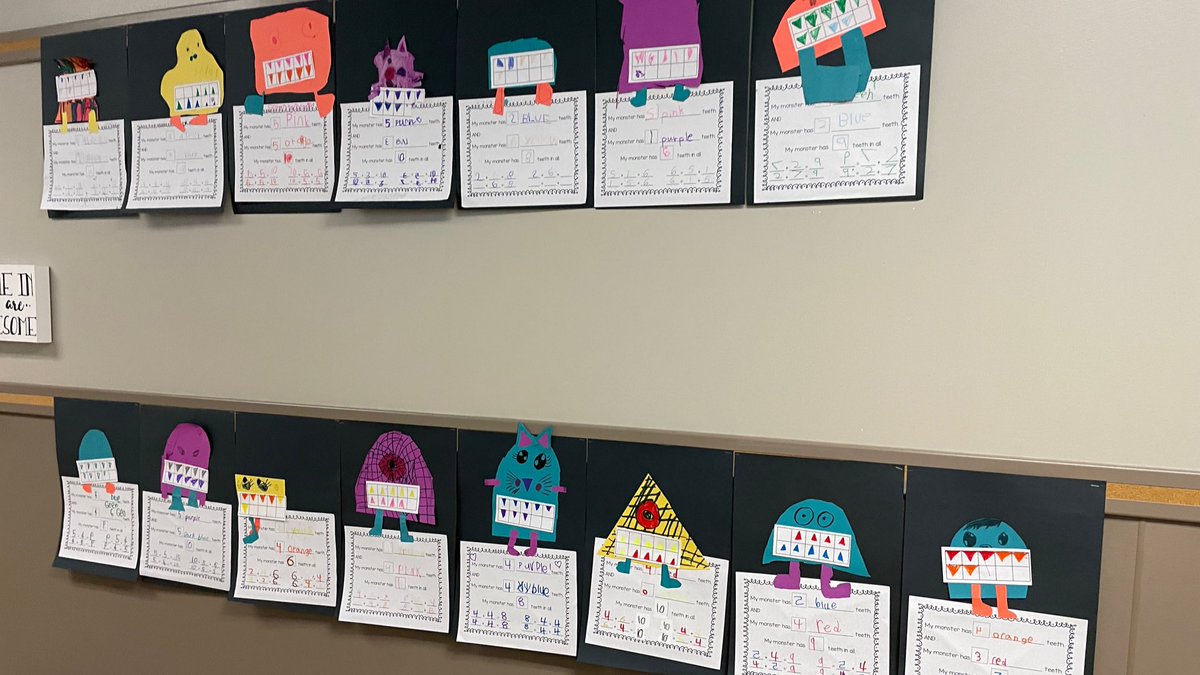 Madison Place (@madisonplacek5) on Twitter photo Look out for the MATH MONSTERS! • Our #1stGradeMD students are solving problems using tens frames & monster teeth. • <a href="/MrsTanney/">Mrs.Tanney</a> <a href="/MrsBakerTeaches/">Stephanie Baker</a> <a href="/MissPeden/">Sarah Dotterweich</a> @MsIsaacInFirst Look out for the MATH MONSTERS! • Our #1stGradeMD students are solving problems using tens frames & monster teeth. • <a href="/MrsTanney/">Mrs.Tanney</a> <a href="/MrsBakerTeaches/">Stephanie Baker</a> <a href="/MissPeden/">Sarah Dotterweich</a> @MsIsaacInFirst