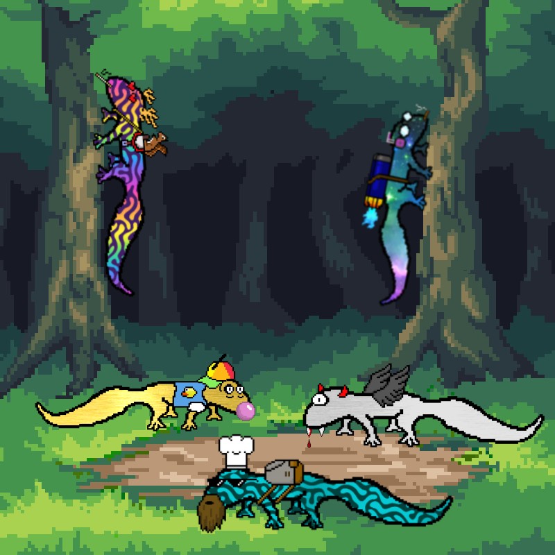 Gecko squad chilling in the forest 🦎

#NFT #NFTs #Nftart #nftcollector #NFTCommmunity #NFTcollection #OpenSeaNFT #opensea #Ethereum #gecko #geckies #geckiesnft