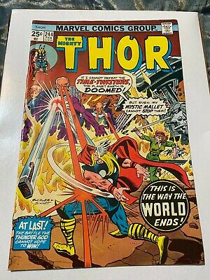 MIGHTY THOR # 244 MARVEL COMICS 1976 TIME TWISTERS 1st APPEARANCE w VALUE STAMP https://t.co/hFQFlF1ktN https://t.co/jClBpyYTb3