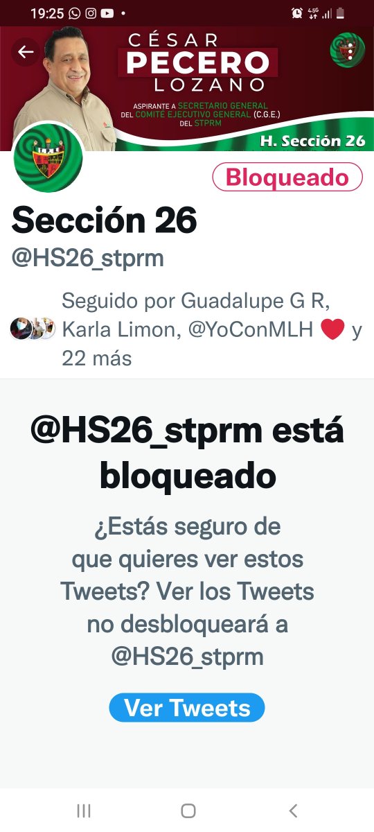 gomevivanco's tweet photo. Esta cuenta de Twitter no es de la sección 26 del STPRM, no representa a las autoridades sindicales de la sección 26 así que adiós... bloqueada https://t.co/DiSjhyFJ8M