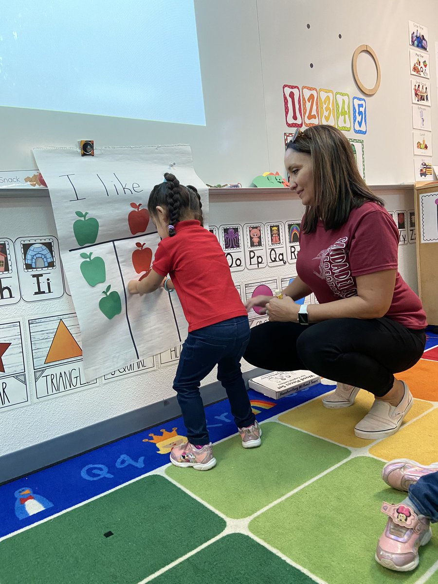 MsErica_prek's tweet photo. Making a choice and graphing. #EarlyLearningMatters @SalidaSchool https://t.co/07p3wBItJH