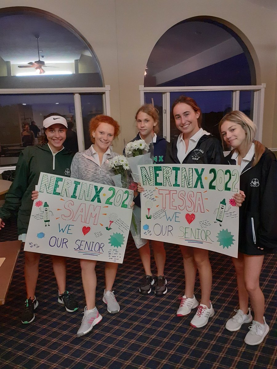 NerinxGolf's tweet photo. Fairway Markers' Senior Night! https://t.co/KC7rkcvKsX