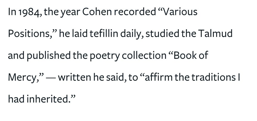I was today years old when I learned... Happy belated birthday, Leonard Cohen 
