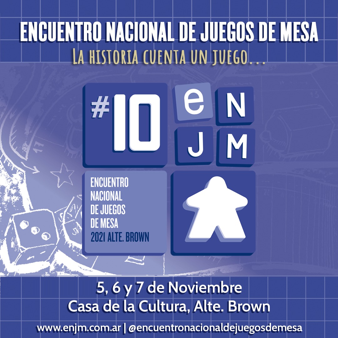 ENJM_arg's tweet photo. Nos vemos en el 10º Encuentro Nacional de Juegos de Mesa.
#enjm #juegosdemesa #Argentina https://t.co/EANMVKIfW2