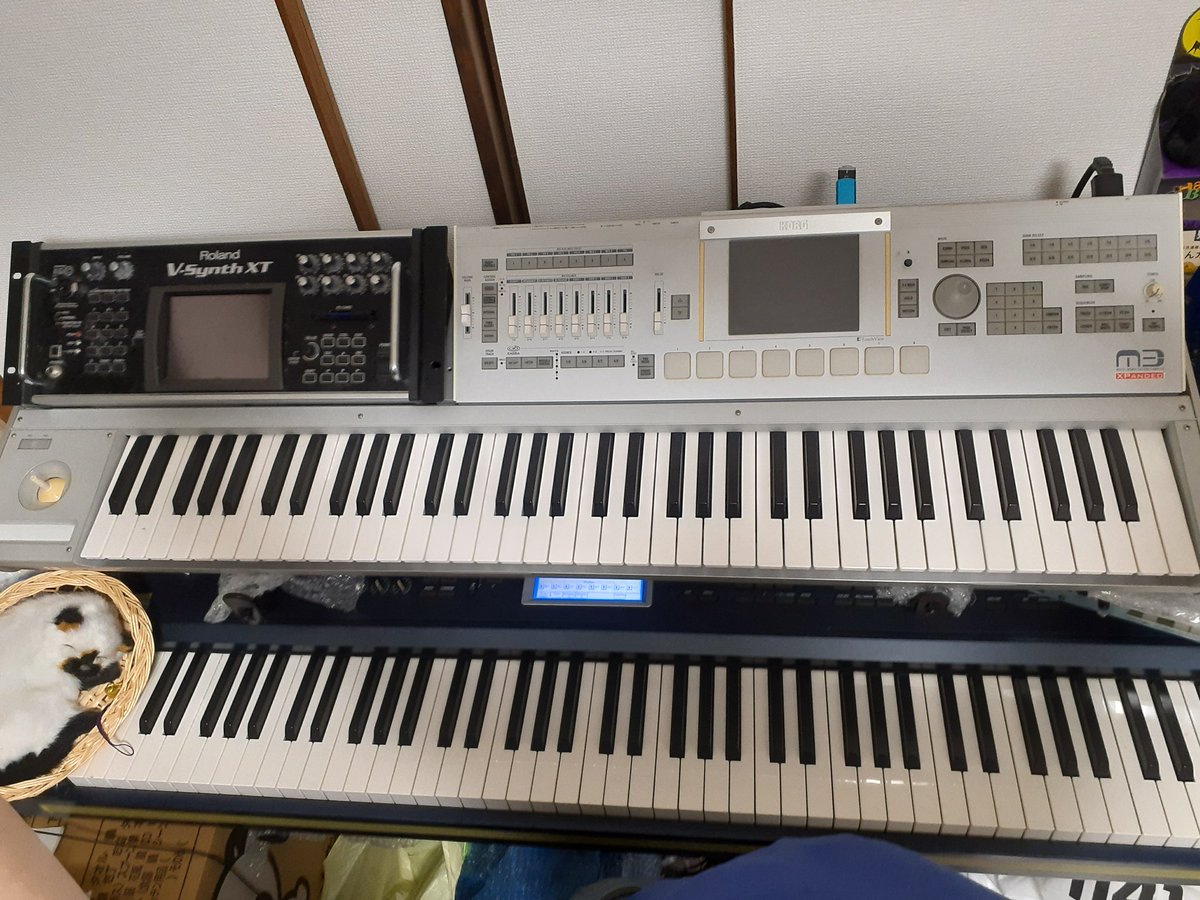 c4Wzrgaw7jNNyQ1's tweet image. M3-73二V-Synth XTをマゥンすシテ・ミました。🙂😮🤭#M3 #VSynthXT # VSynth #KKS #KORG #Roland