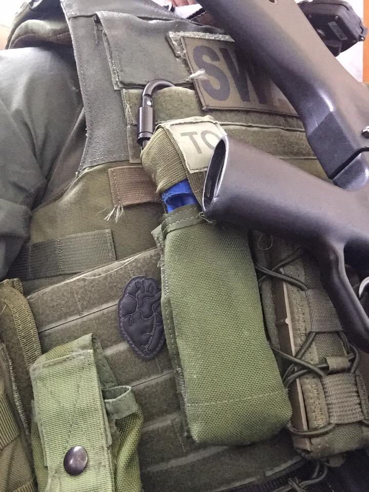 overwatchdesign's tweet photo. #swat #officer sporting our #blackhearted #patch. Get yours only at Overwatch Designs . Com https://t.co/tk2DX5J57h