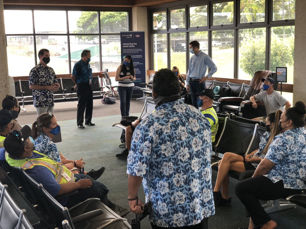 Great visit with Team LIH! VP <a href="/DJKinzelman/">David</a>, HR @brian_crooks_UA &amp; CBO Team <a href="/clemence_farraj/">Clemence Farraj</a> <a href="/BasnettJuliet/">Juliet Basnett</a> Sherry Zhao joined us for town halls and station recognition! Mahalo! <a href="/JMRoitman/">Jon Roitman</a> <a href="/MikeHannaUAL/">Mike Hanna</a> <a href="/DBP_sfo/">David P</a> <a href="/jbozboswell/">Jonathan Boswell</a> @Rahman_UAL <a href="/ConnieMutch/">Connie Mutch</a> @ErnieAtUnited