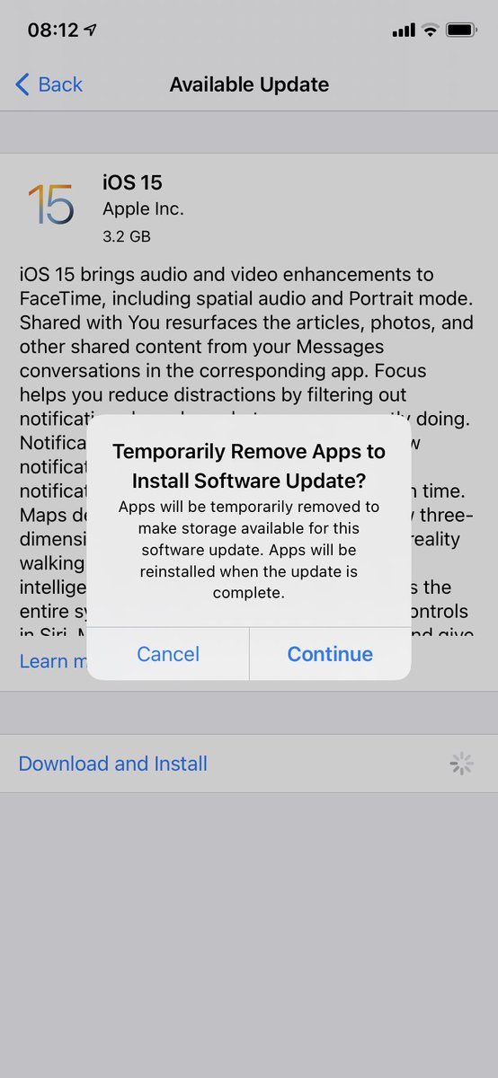 mmidll's tweet image. ขึ้นงี้คือไรงะ ios15 #iOS15th