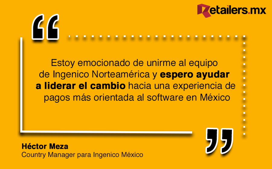 RetailersM's tweet photo. #RetailQuote Ingenico, una marca de Worldline, «líder mundial en pagos», dio a conocer a finales de agosto que Héctor Meza fue nombrado Country Manager y Director de Ventas en México. https://t.co/E9dzsgXiZr #PiensaOmnicanal #RetailersMx @ingenico https://t.co/xJH7AKjRj5