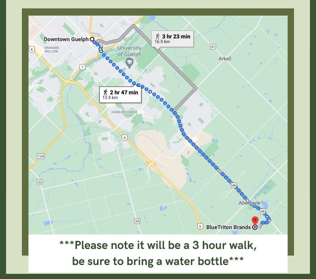 CJ_Guelph's tweet photo. MORE STRIKE DETAILS!
Please bring a mask, water bottle, lunch/extra snacks, posters and please stay home if you have symptoms of COVID. 
There will be a stop along the route at Marcolongo Farms for snacks and water refills! #GlobalClimateStrike https://t.co/2ufAnvkSxy