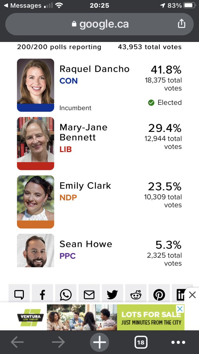 EmetEviatar's tweet photo. So we didn’t win, but I’m super proud of @EmilyClarkNDP for getting over 10K votes in a riding where I was told not to bother volunteering! https://t.co/VgVLiJMtho