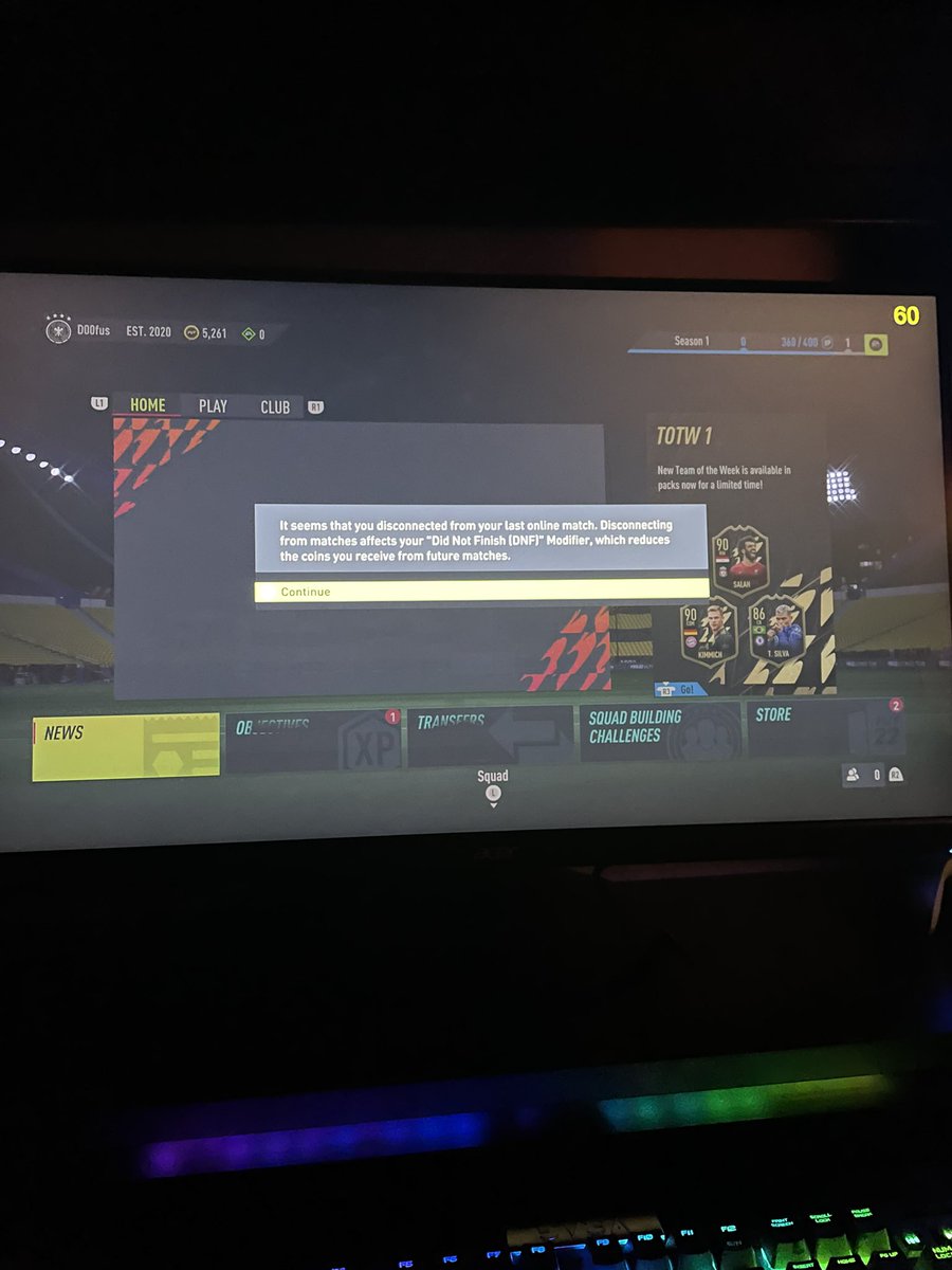 alex_zander97's tweet image. Typical EA kicking me out of games when I’m winning 😒 #FIFA22 #FIXTHEGAME