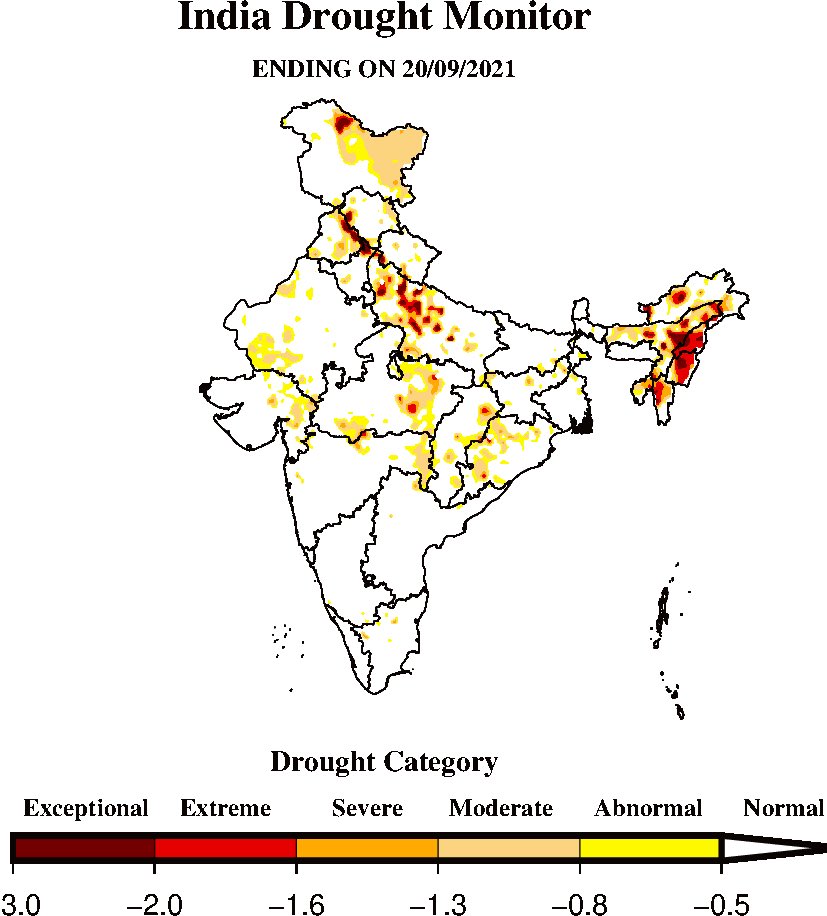 Drought condition has greatly improved due to recent rainfall in Gujarat and Odisha! More on India Drought Monitor: sites.google.com/a/iitgn.ac.in/… #drought #monsoon2021 #India