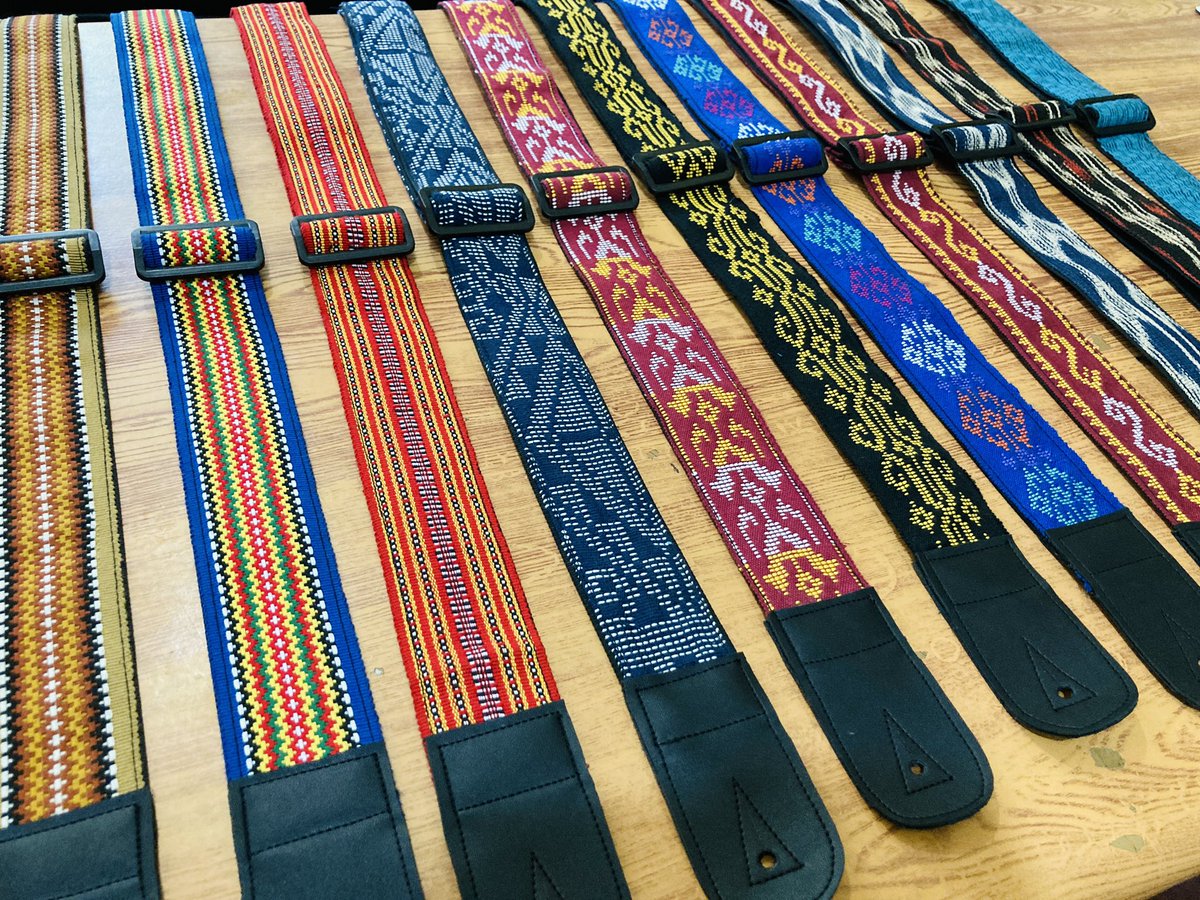 balikbatik's tweet photo. Guitar straps featuring Filipino handwoven fabrics 😍 

These durable straps are made with traditional weaves of different indigenous groups of the Philippines. We worked with Kalinga, Maranao, Yakan, Itneg and Tboli weavers to create these unique pieces. 

#SupportLocalPH https://t.co/gVjF6Ab57u