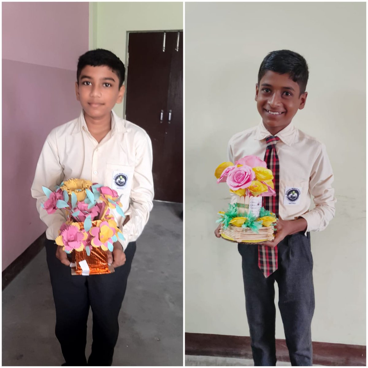 buddha_school's tweet photo. Sarvottam and Sahil Raja of Standard 5 displaying their creativity with their beautiful paper flowers...
#Classroomlearning #creativity #flowers #paperflowers #students #studentsinterest #buddhaworldschool #wherelearningisfun
@Krish_Vaishali @sarikamalhotra2 @RekhaRay16 https://t.co/8m3N4nHkgY