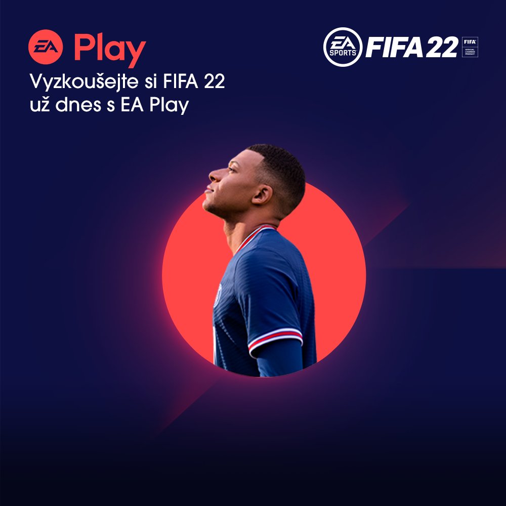 XboxCZ's tweet photo. Zahrajte si hru FIFA 22 už dnes s Xbox Game Pass Ultimate v rámci členství EA Play! https://t.co/vZAkQnANU6 https://t.co/vfmiq2USVk