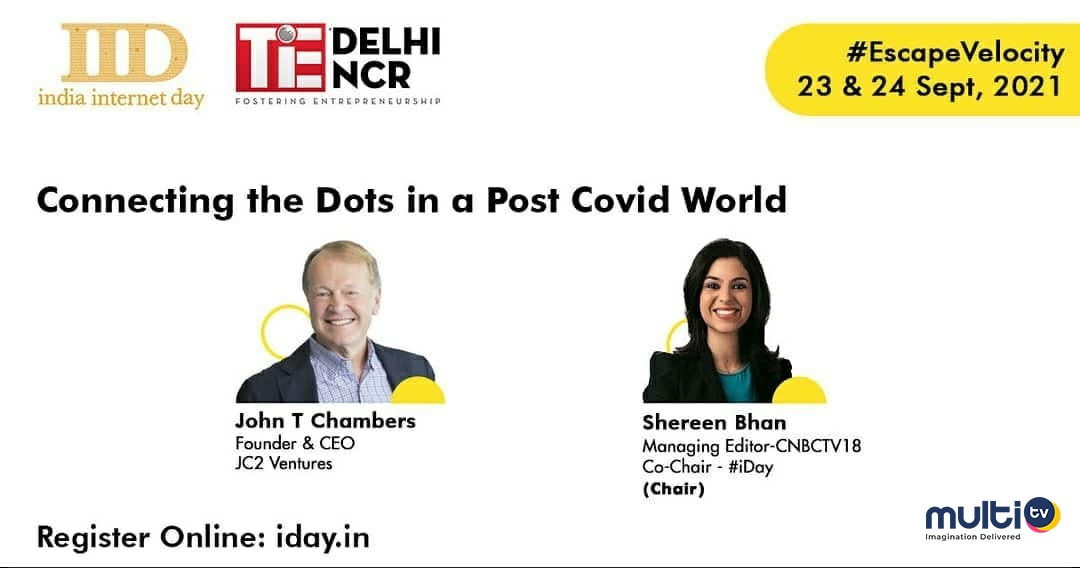 MultiTVVideo's tweet image. MultiTV delivers diversified video technology solutions for startups across the world. 

Tune in for insights on “Connecting the Dots in a Post Covid World by @JohnTChambers- Founder and CEO of @JC2Ventures

#iDay2021 #livestreaming #platformpartner #BestVirtualConferencePlatform