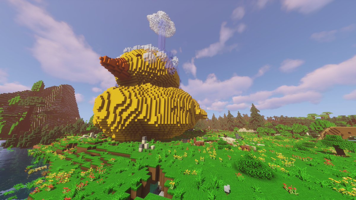 BFinavel's tweet photo. @DawnDish @IntBirdRescue @TMMC Here are some screenshots, since twitter video quality isn't too high xd. Very cool of you guys to do this build competition! 

Minecraft and animals. Two of my favorite things. https://t.co/YvU9KJyWNb