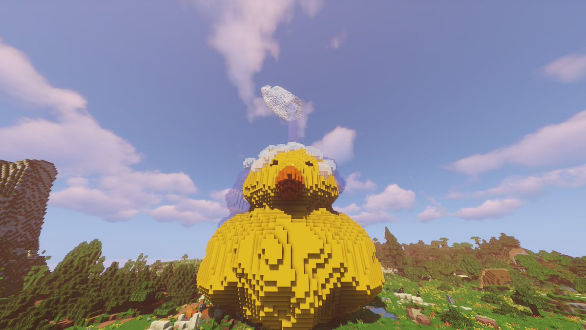 BFinavel's tweet photo. @DawnDish @IntBirdRescue @TMMC Here are some screenshots, since twitter video quality isn't too high xd. Very cool of you guys to do this build competition! 

Minecraft and animals. Two of my favorite things. https://t.co/YvU9KJyWNb