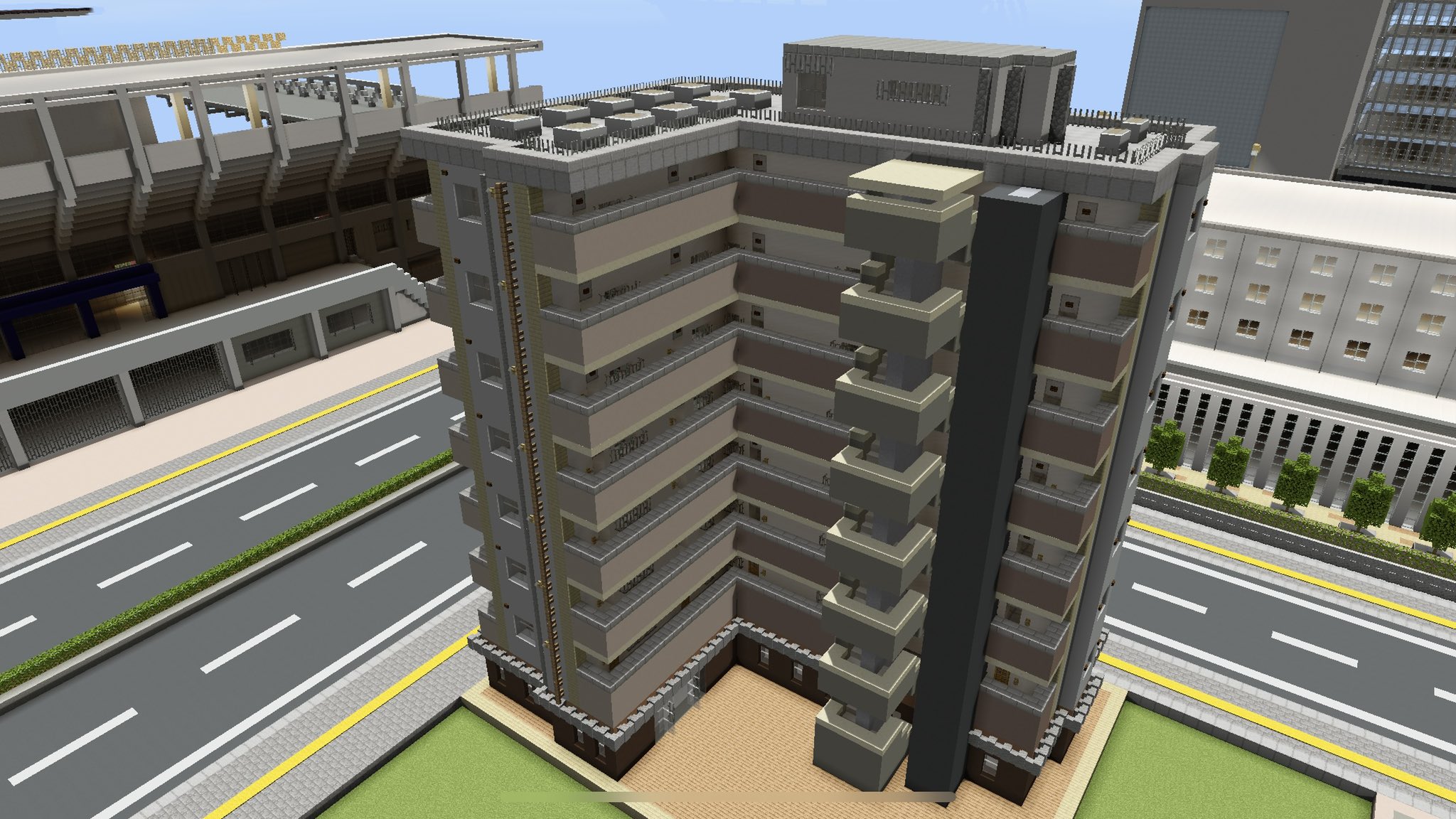 宝条みちる Minecraft Rt R84ge L字型のマンションを建てました 動画も収録してあるので後日youtubeで 作り方動画もupします マイクラ建築 Minecraft建築コミュ 現代都市制作委員会 T Co Jkzudj7ah7 Twitter