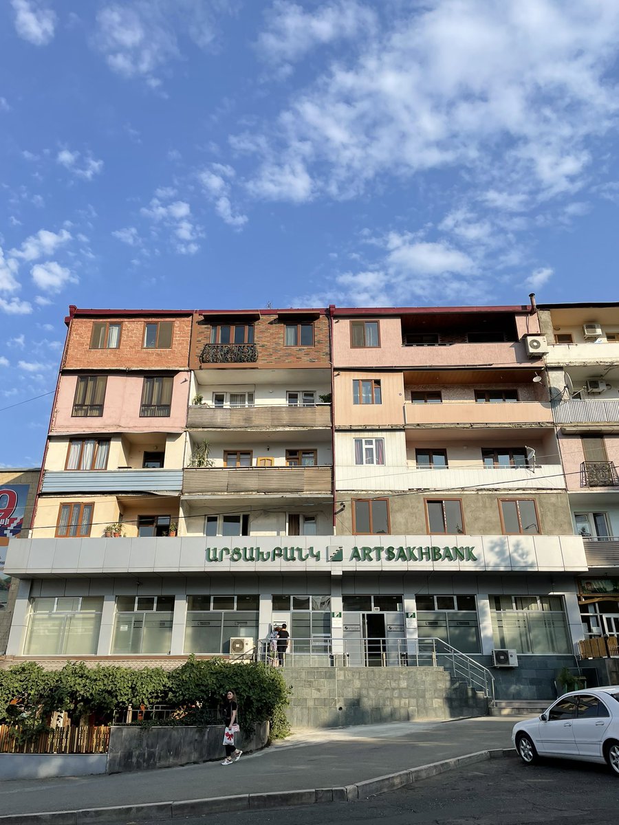 Quilt-like apartment building in Stepanakert
