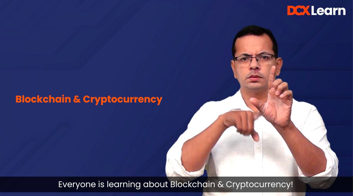 Gives me immense pride that <a href="/DCX_Learn/">DCX Learn</a> has introduced a special blockchain and #crypto course for the speech and hearing impaired community on #InternationalDayOfSignLanguages .This project is close to our heart, as we believe that education is the first step to adoption