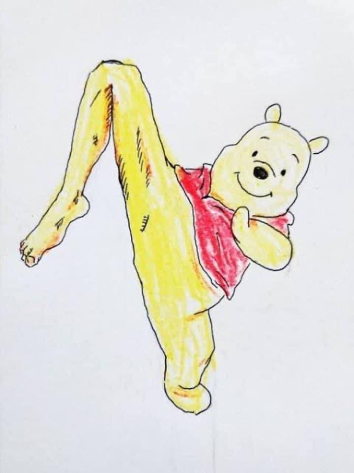 leocach1998's tweet photo. プーさんが空手やってるの見えちゃう笑笑 https://t.co/72mCMuOdOU