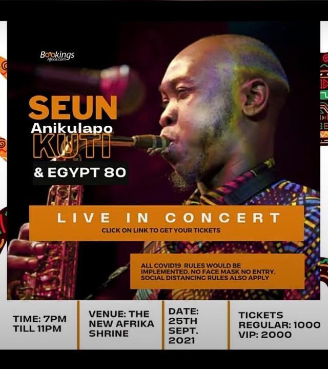 RealSeunKuti's tweet photo. EVERIBODI SAY YEA YEA ✊🏿AFROBEAT FOREVER ✊🏿ALUTA https://t.co/XbUeldK9py