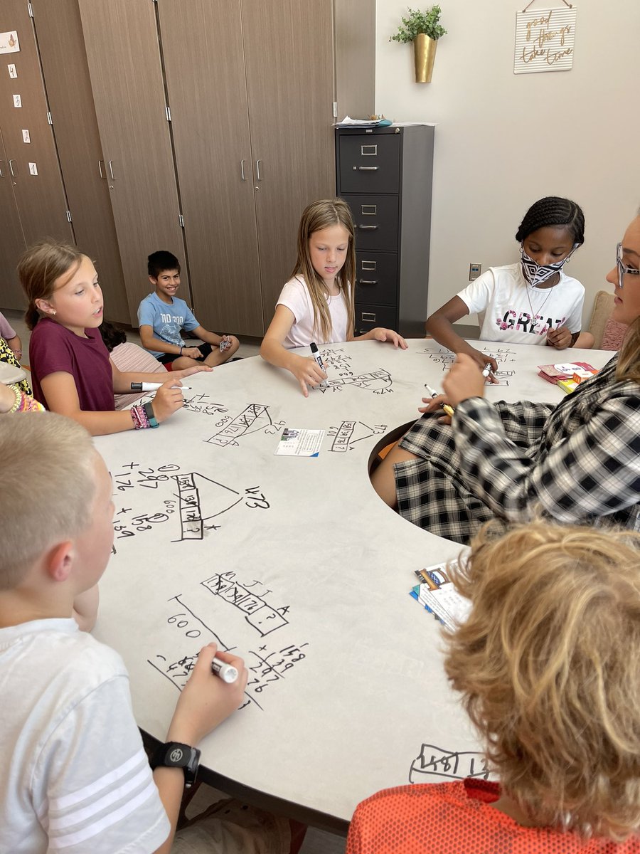 WISDLagway's tweet image. @MissVanDyke4th is a pro at reading and writing upside down. These mathematicians had her busy checking their work in multi step word problems. #GuidedMathGroups #Differentiation