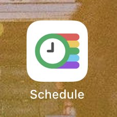ทุกคนน คือมันน่ารักมาก แอพ Schedule ถึงแม้ทุกคนจะใช้แอพนี้กันนานแลเวก็ตาม แต่ฉันเพอ่ลค้นพบ น้องน่ารักมากกก แงงง 💓🥺 #ios15