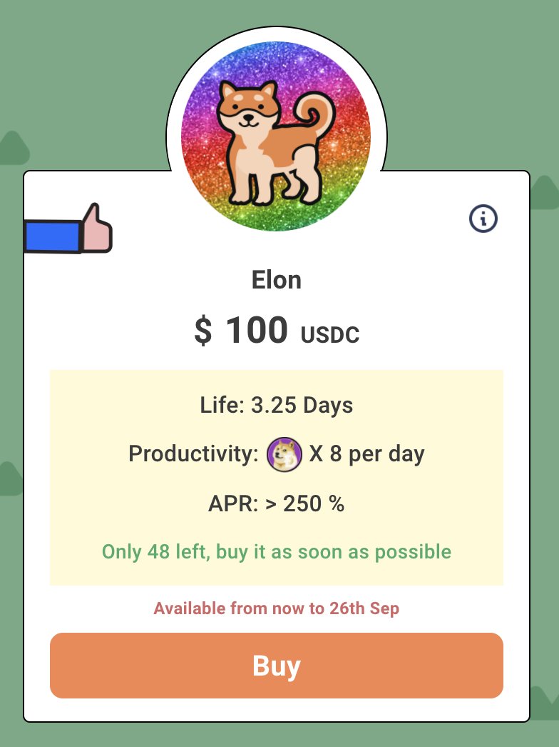 TTFarm_Official's tweet photo. ✅250 retweets reached! The high APR #ShibaInu is now available on #TTFarm. Only 3 days to cop, don't miss out❤️

👉https://t.co/AMdxZ7fLL0

Drop a 🐔 below if you want more high APR animals! https://t.co/HfdbIVYNkn