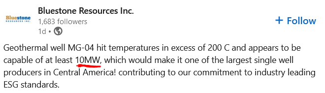 joelhedwards's tweet image. 10+ MW wells are geothermal monsters. Payback period is &amp;lt; 1 year with $5-$10M / year revenue, depending on off-take, for the next 10-20+ years. 

Whoever sited this geothermal well deserves a geologic high-five.