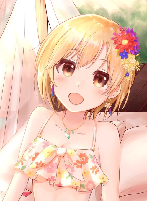 ご依頼にてサマーサニーブーケの相葉夕美ちゃん描かせて頂きました💐
夕美ちゃんらしいお花いっぱいの衣装かわよいとなりながら描きました🥰 