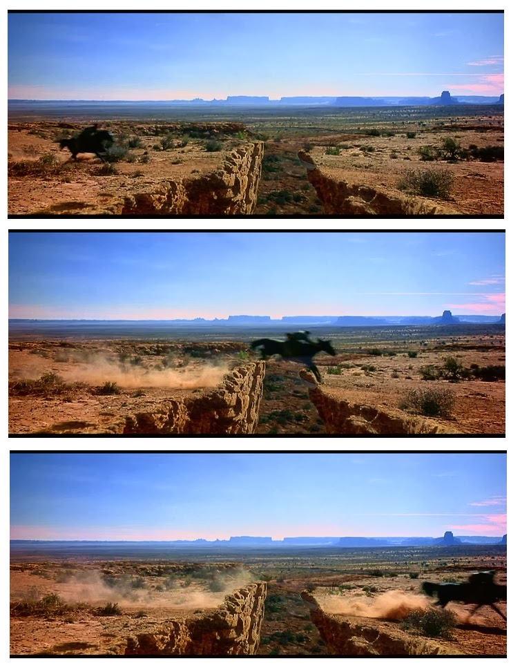 FeverCityStudio's tweet photo. "Canyon Jump" Matte Painting 
#CheyenneAutumn 1964
(uncredited - most likely Lou Litchtenfield for @warnerbros @wbpictures)  @tcm #tcmparty https://t.co/sRl9wj37mh https://t.co/YBDRpyz3dD