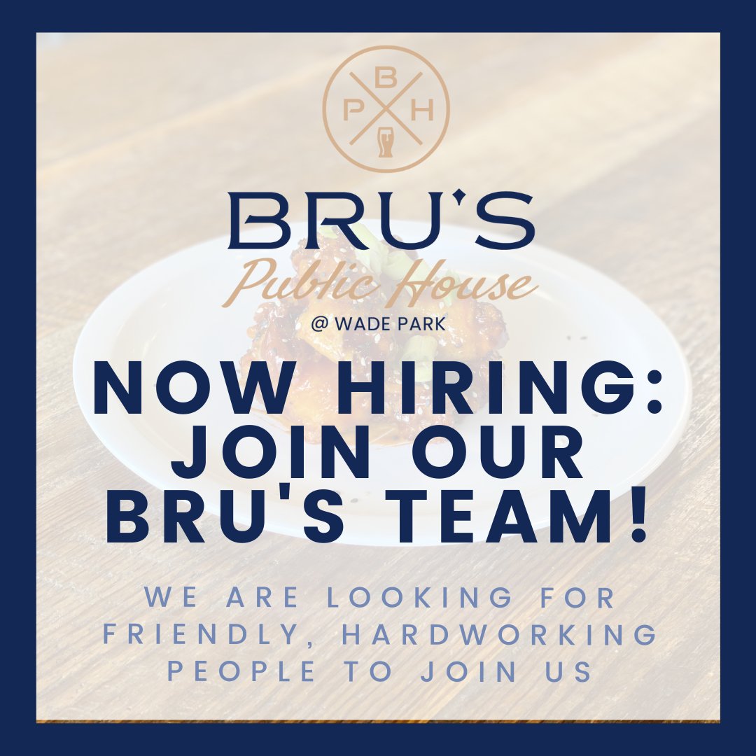 We are looking forward to opening soon! In the meantime, we're looking for friendly faces to join our team. Learn more and apply online at buff.ly/3lTsoUo!

#RaleighRestaurants #RaleighJobs #RaleighRestaurantsJobs #NowHiringRaleigh #RaleighNC #WestRaleigh #BrusPublicHouse