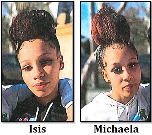 Isis Bolden and Michaela Bolden, age 16, were last seen on September 15, 2021 in Norfolk, Virginia.