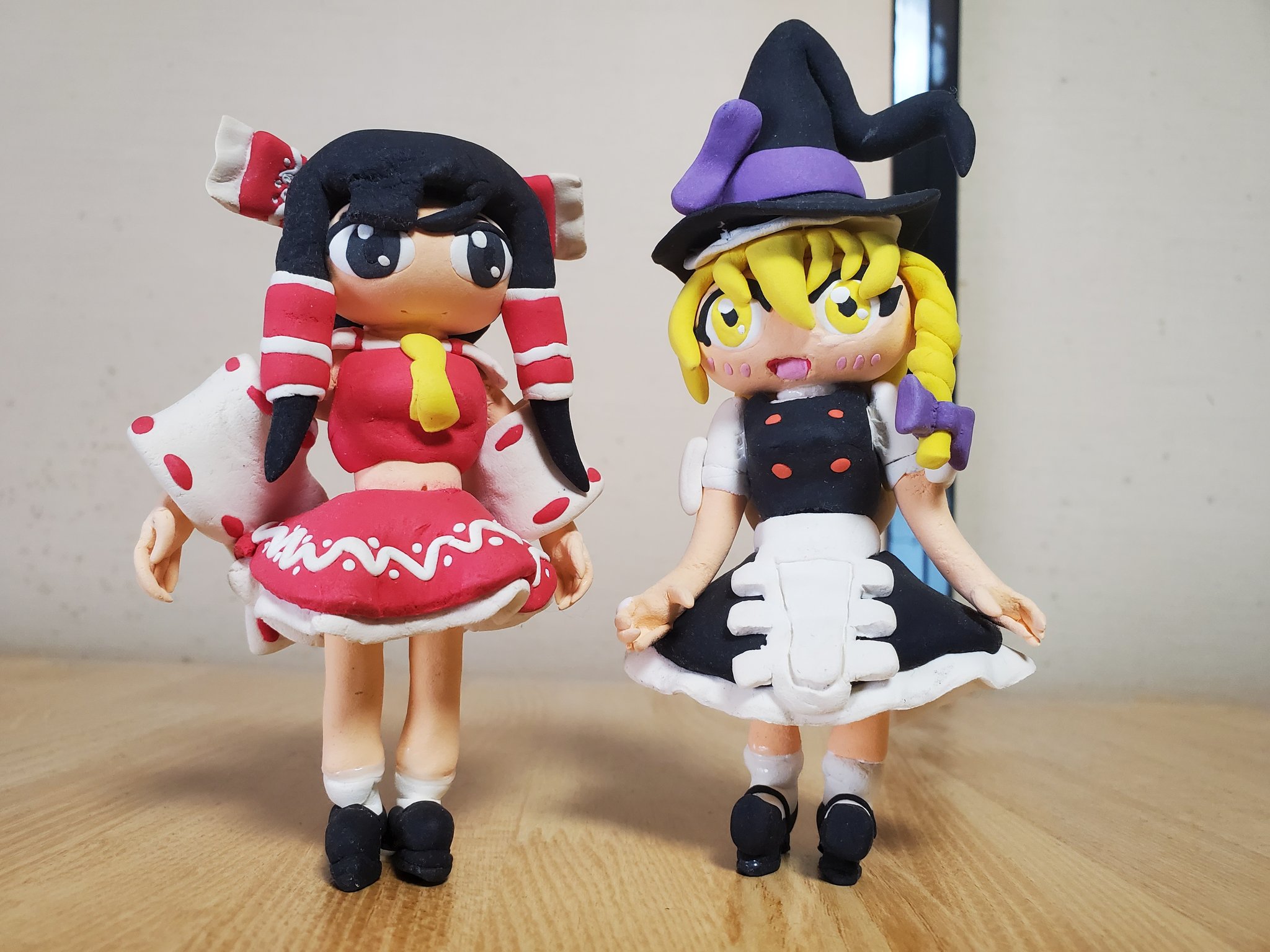 オリジナルキャラクター  紙粘土人形 オリジナルキャラクター 紙粘土人形