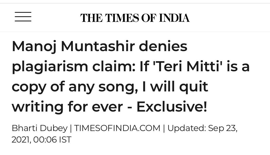 manojmuntashir's tweet photo. तो चलिए, तेरी मिट्टी से शुरू करते हैं!
@timesofindia 
https://t.co/FwYrnBlja3 https://t.co/oXRKXWK7Iu