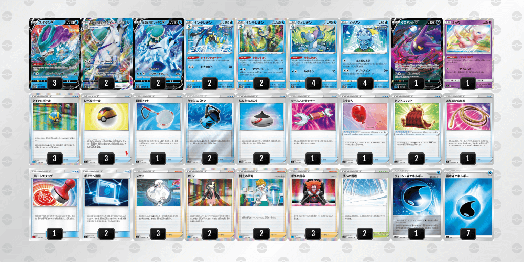 カードフリークス ポケカ ポケカ環境デッキレシピ一覧 最強デッキランキング21 T Co Zriqwb5pzs 環境デッキ一覧に香港rl 日本に当たるチャンピオンズリーグ 準優勝のはくばスイクンデッキを追加しました ポケカ ポケモンカード