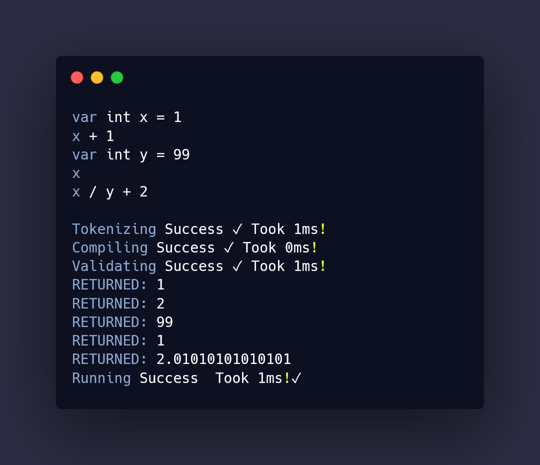 I finally added multiple line support and variables so now you can see some math done with variables X and Y! 🥳This is a huge milestone in my languages development! This language will eventually be used to mod my game Project Squad. #programming #indiedev #ProjectSquad #gamedev