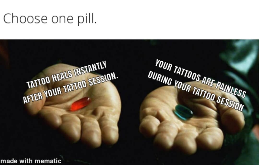 Inkedmag's tweet image. Red pill or blue pill? 🔴🔵