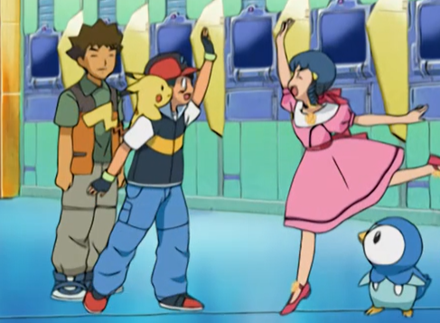 DawnForever101's tweet photo. I like how sometimes when Ash and Dawn high-five, Brock's watching with a smile. You can tell he def supports them. https://t.co/ohLJncJHS0