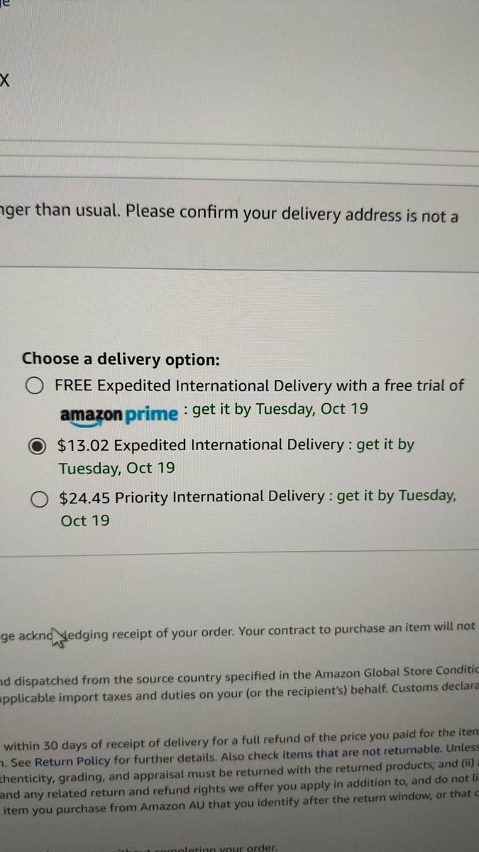 Hey <a href="/amazon/">Amazon</a> this is a bit silly isn't?

Get in touch by DM and I can share the order number so your people can investigate...