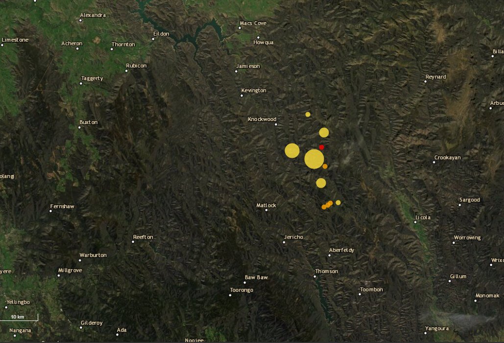 GeoscienceAus's tweet photo. The Rawson #earthquake is the biggest to hit VIC in the modern instrumental era. We have received more than 40,000 reports from people who felt this earthquake – which is a new GA “Felt Report” record. Read more: https://t.co/PaAANLL3Ge https://t.co/4MoSh761Cl